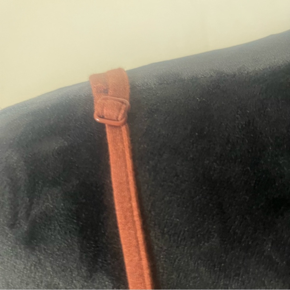 Ralph‎ Lauren Women’s Brown Spaghetti Strap Scoop Neck Jersey Knit Mini Dress L - Picture 8 of 8